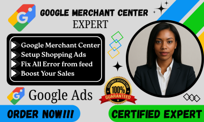 I Will Set Up Google Merchant Center, Fix Feed Errors, and Upload Products to Websites