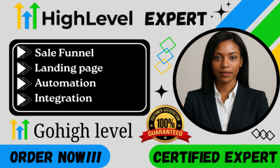 I will be your GoHighLevel Expert | GoHighLevel Sales Funnel & Landing Page Website