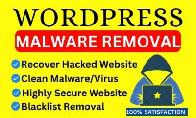 I will WordPress malware removal, remove malware with WordPress security