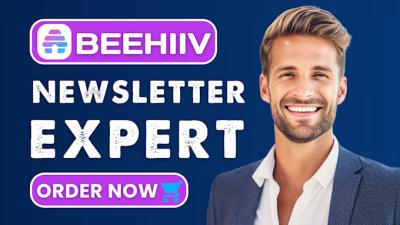 I will setup beehiiv ai newsletter design beehive landing page beehiiv email templates