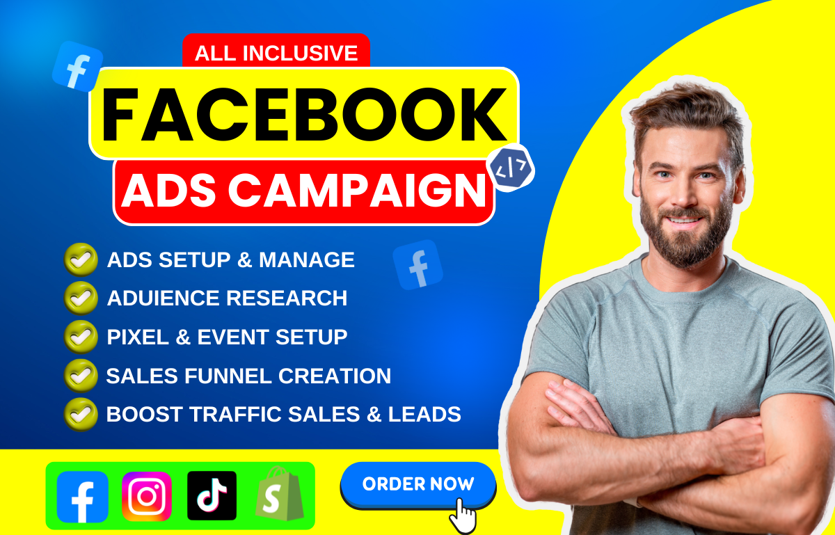 I Will Setup Facebook Ads Campaign for Meta Advertising and Manager