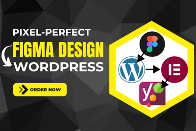 I will do WordPress website design or redesign, Figma website, Figma to WordPress