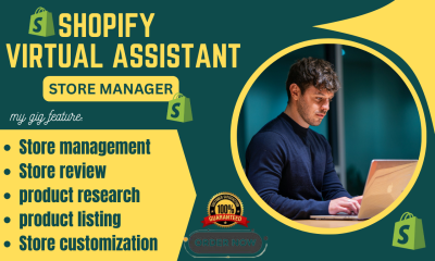 I will be your Shopify Virtual Assistant, Store Manager & E-commerce Coach