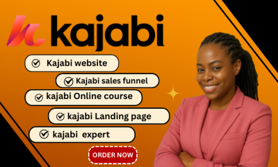 I will build Kajabi website design, Kajabi sales funnel, landing page, and Kajabi pipeline