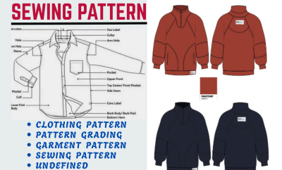I will create sewing pattern garment pattern clothing pattern pattern grading