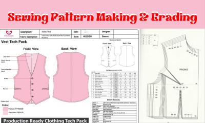 I will be your sewing pattern maker for any type of apparel grading in PDF and DFX