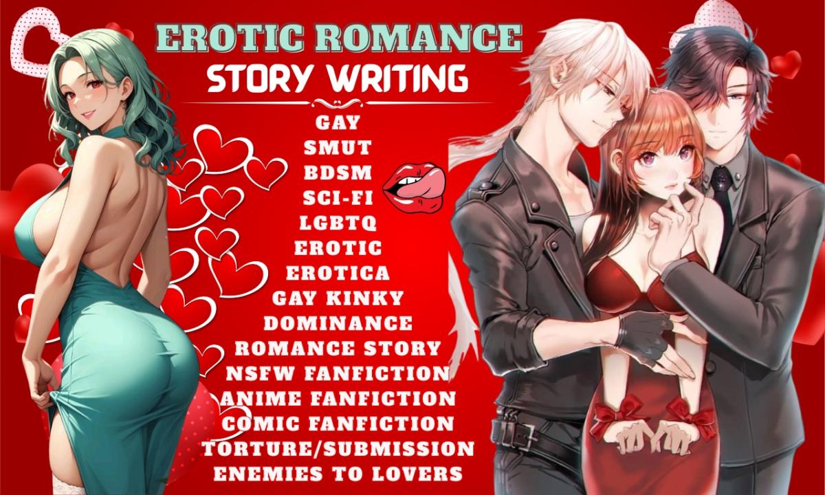 I will romance story ghostwriter, NSFW fanfiction, BDSM, erotica gay smut, dark romance