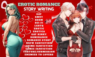 I will romance story ghostwriter, NSFW fanfiction, BDSM, erotica gay smut, dark romance