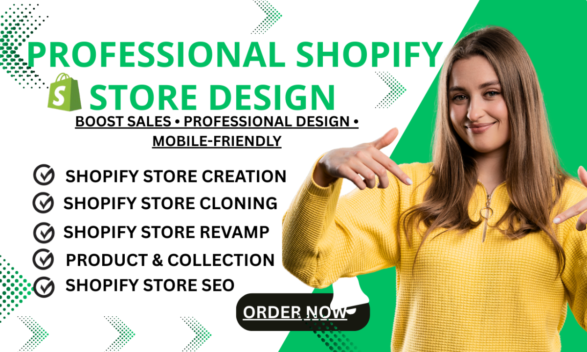 I will help Shopify set up, redesign, and clone your Shopify store