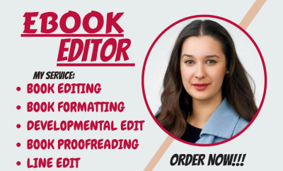 I will do book proofreading, formatting, developmental book editor