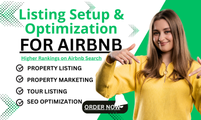I will list and optimize your Airbnb property and tour to attract more bookings