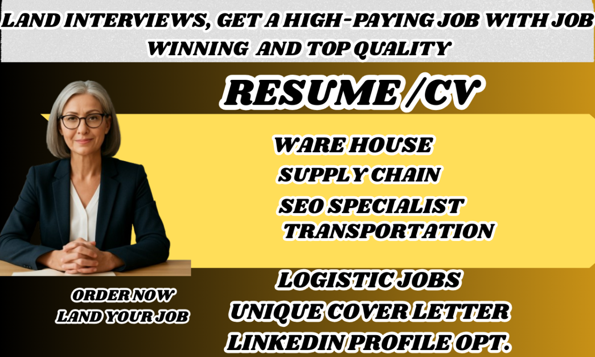I will do job winning resume, cover letters and LinkedIn opt
