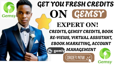 I will get you fresh credit on Gemsy