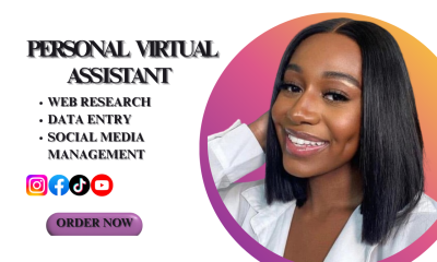 I Will Be Your Creative Virtual Assistant, Personal Assistant, Social Media Manager, VA