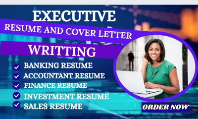 I will craft professional accounting, finance, and banking ATS resumes