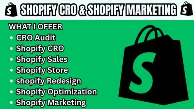 I will optimize your Shopify store conversion rate with expert CRO optimization audit