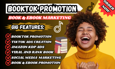 I Will Help Your Book Go Viral and Rank on TikTok, BookTok, and KDP with Ebook Marketing