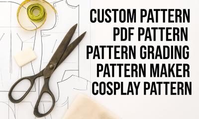 I will create a custom sewing pattern PDF for your clothing design
