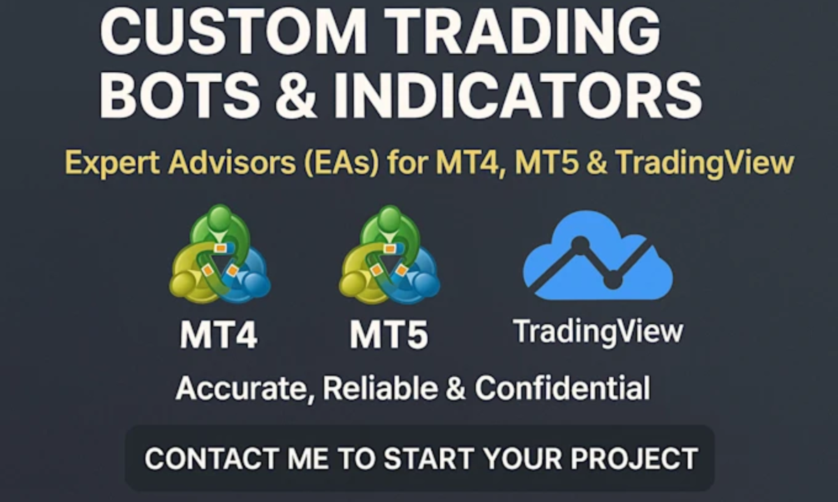 I Will Backtest Custom Indicators and EAs for TradingView, MT4, and MT5