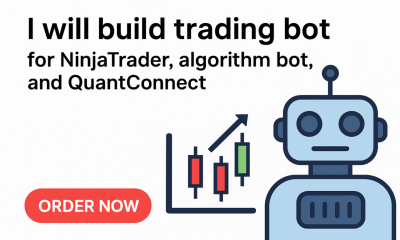 I will build trading bot for NinjaTrader, Algorithm Bot, QuantConnect