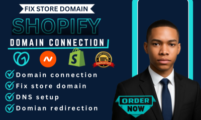 I will connect domain from GoDaddy Namecheap to your Shopify store & fix Shopify domain