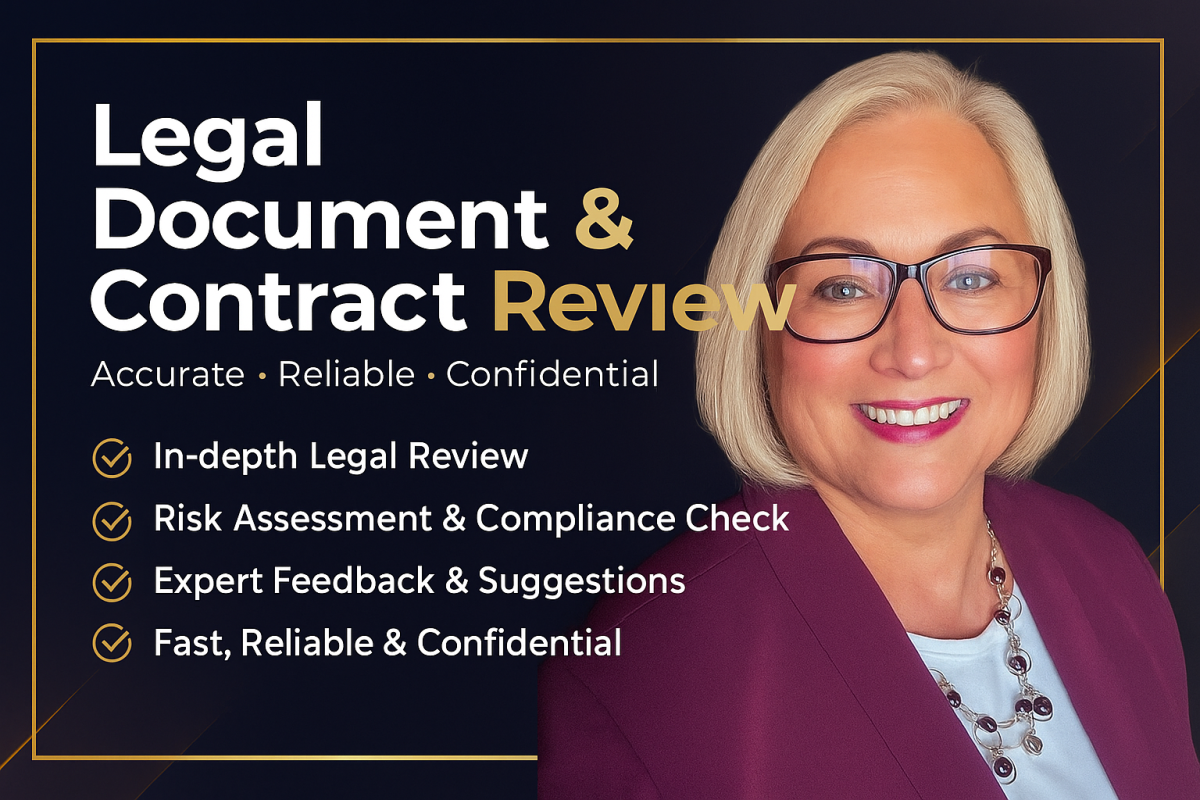 I Will Professionally Review and Analyze Your Legal Documents and Contracts