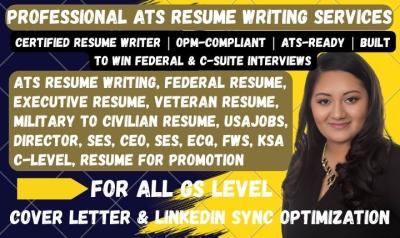 I Will Do Bucketie ATS Federal Executive USAJobs Military Government SES Resume Writing