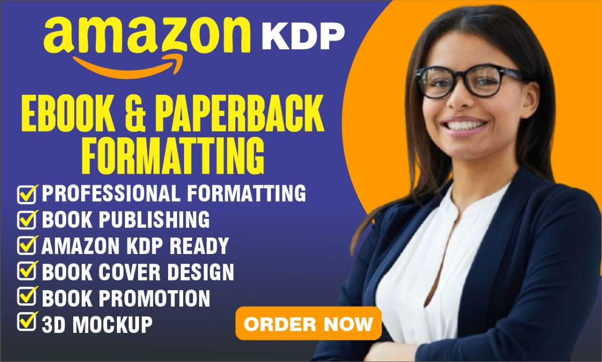 I Will Do Professional Book Formatting and Book Cover Design for Amazon KDP Publishing