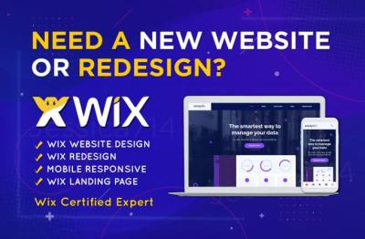I will build Business Wix Website development, Wix design, and Redesign