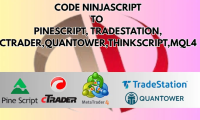 I will code NinjaScript to PineScript, TradeStation, cTrader, Quantower, ThinkScript, MQL4