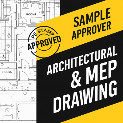 I will architectural MEP drawing with PE stamp for California, New York, New Jersey, Ohio