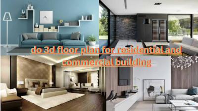 I will create 2D Floor Plan, House Exterior & Interior Design, Kitchen and Bedroom Design
