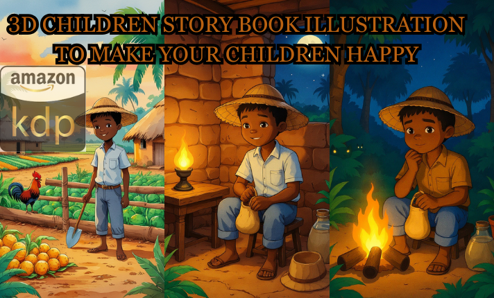 I will do children story book illustration, children story book illustration