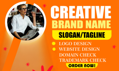 I Will Create a Catchy Brand Name, Logo Design, Web Design, Business Name, and Slogan