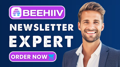 I will setup beehiiv ai newsletter design beehive landing page beehiiv email templates