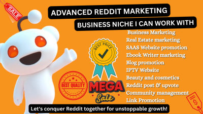 Do Reddit Post for Blog, Music App, E-commerce Website, Crypto Business, Product Link