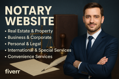 I will design a lawyer, law firm, attorney, notary WordPress website