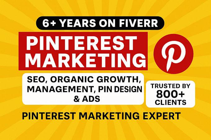 Will Do Pinterest Marketing, Create SEO Pins, and Grow Your Traffic Organically