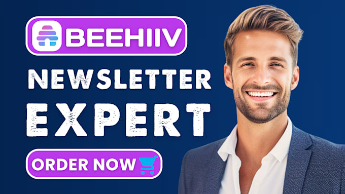 I will set up Beehiiv AI newsletter design, Beehive landing page & email templates
