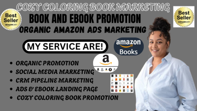I will do effective cozy coloring book marketing, coloring book promotion, amazon ads