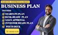 I will create a start-up nonprofit loan business plan for USA business bank application