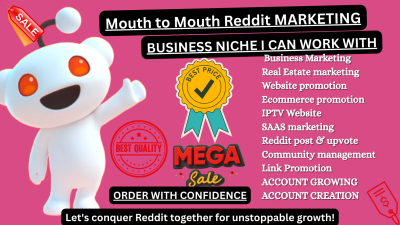 Manage Reddit Post Setup & Ads for AI Website, Roku TV IPTV, Game App Advertising