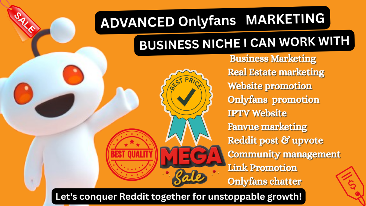 I will manage Reddit post to promote your OnlyFans page traffic Fanvue Fansly marketing