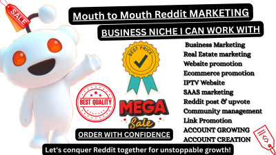 I will do Reddit post upvote for business website, AI app, eCommerce product link, crypto