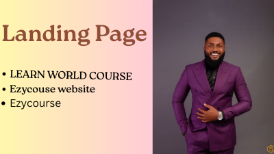 I will design EzyCourse Website, Landing Page, EzyCourse Podia, LearnWorlds Course