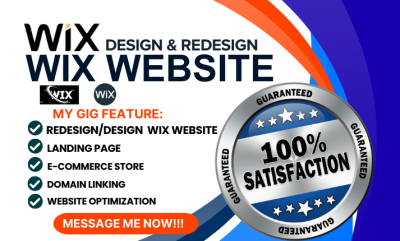I Will Design or Redesign a Professional Wix Website or Wix Studio Website & Wix Ecommerce