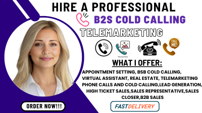 I Will Be Your Telemarketing Sales Closer for High Ticket Coaching and Consulting Offer