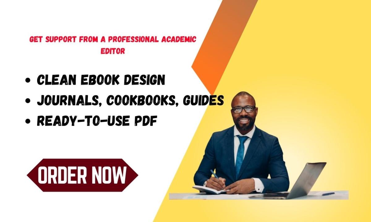 I Will Design and Format Your Ebook or PDF Professionally