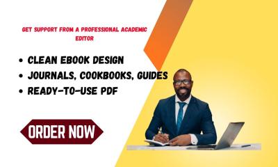 I Will Design and Format Your Ebook or PDF Professionally