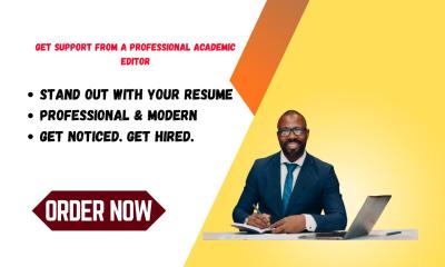I Will Write and Design a Professional Resume and Cover Letter